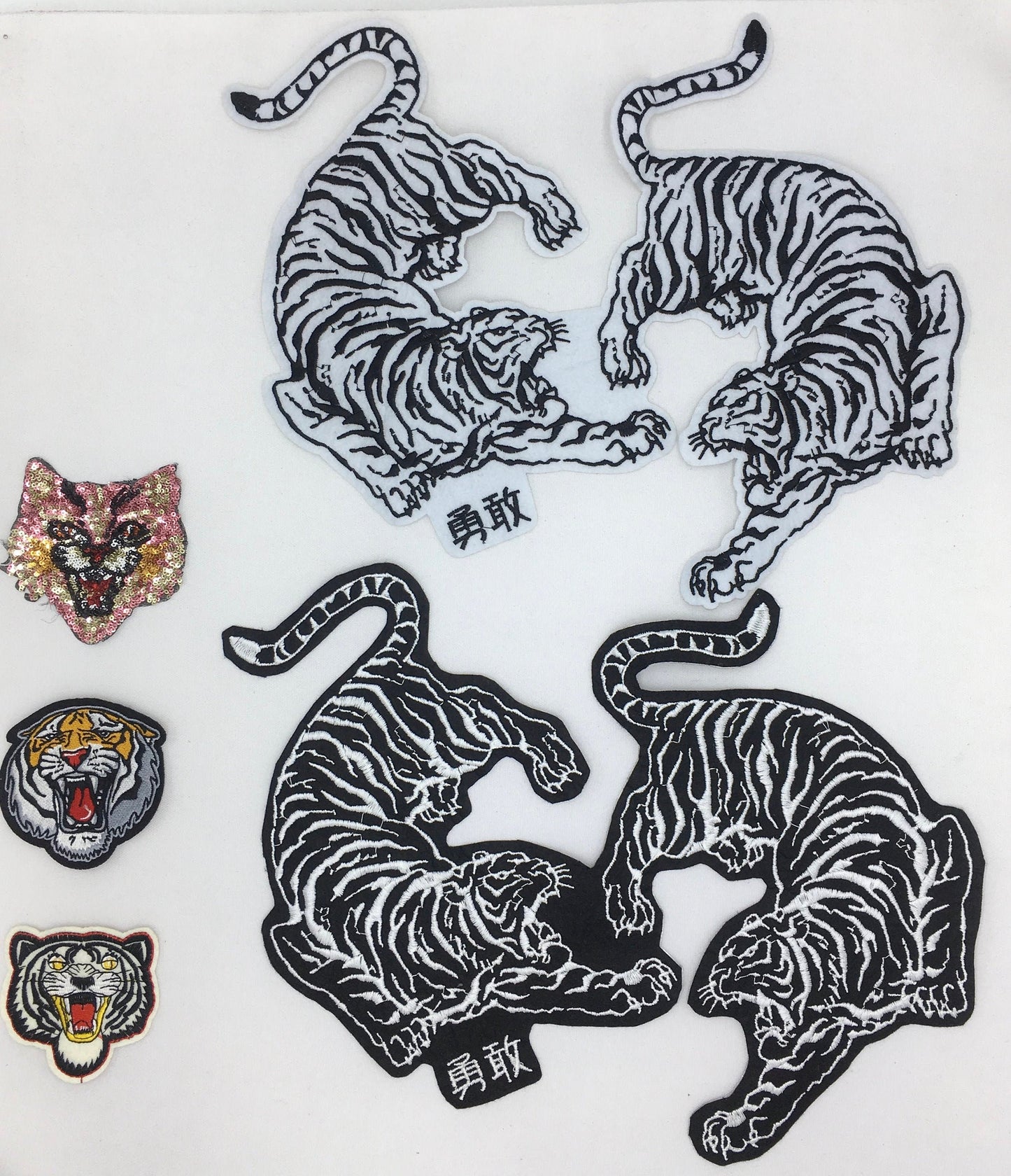 Sequin and Embroidery Tiger Patches - Ships from USA