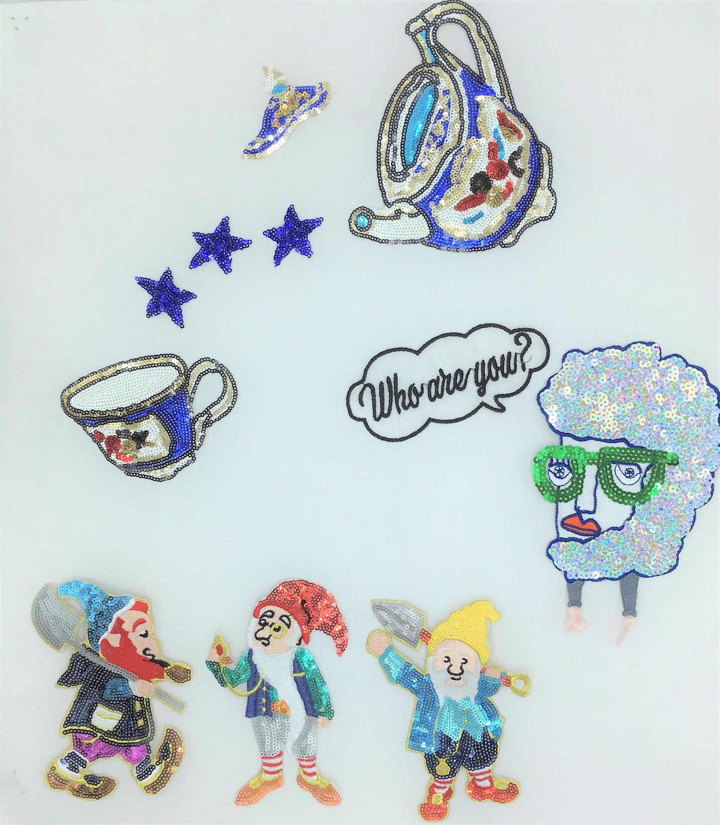 Sequin Fairy Tale Patches - Ships from USA