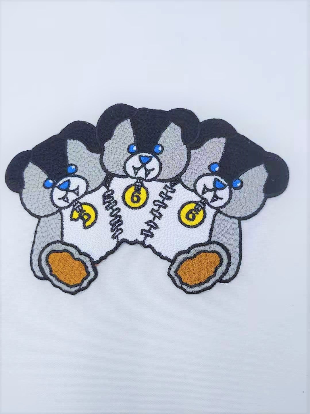 Embroidery Frankensteined Teddy Bears Patches - Ships from USA