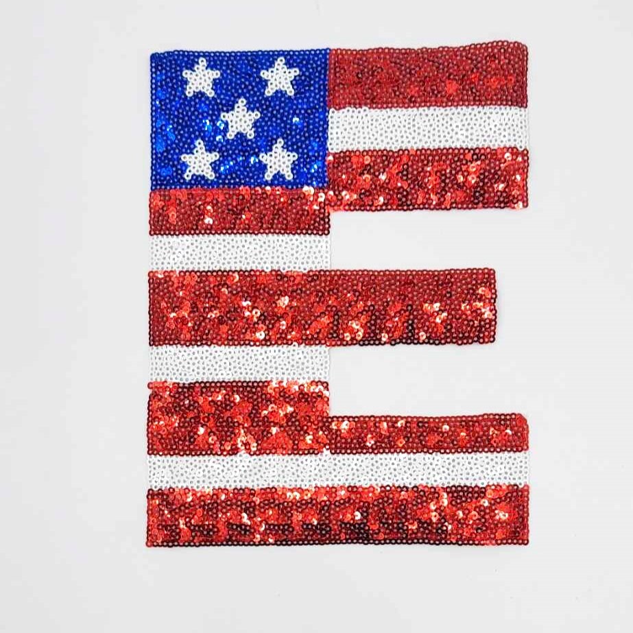 Sequin LOVE American Cowbow Patches - Ships from USA