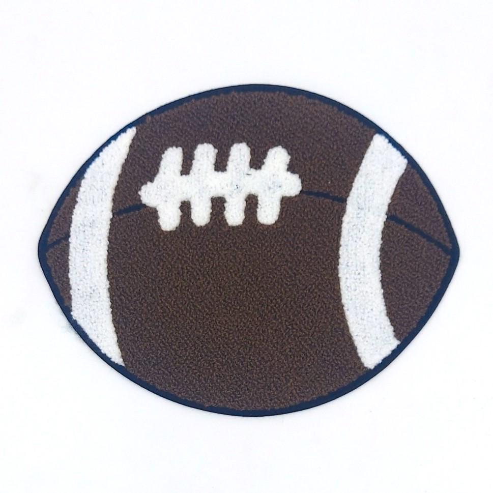 Sequin and Chenille Football and Helmet Patches - Ships from USA