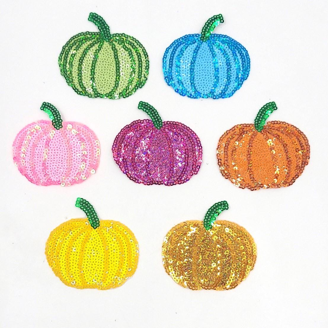Sequin Pumpkin Multiple Color Patches - Ships from USA