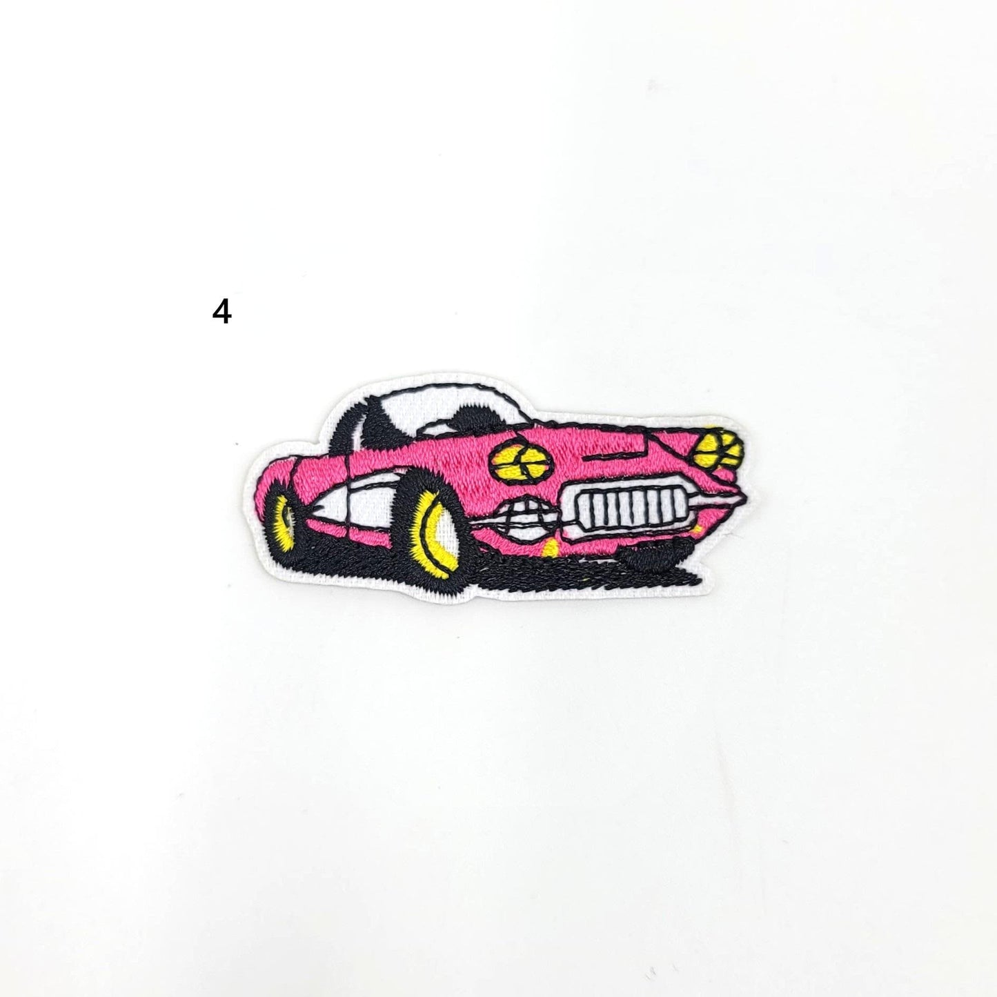 Small Embroidery Race Car Patches - Ships from USA