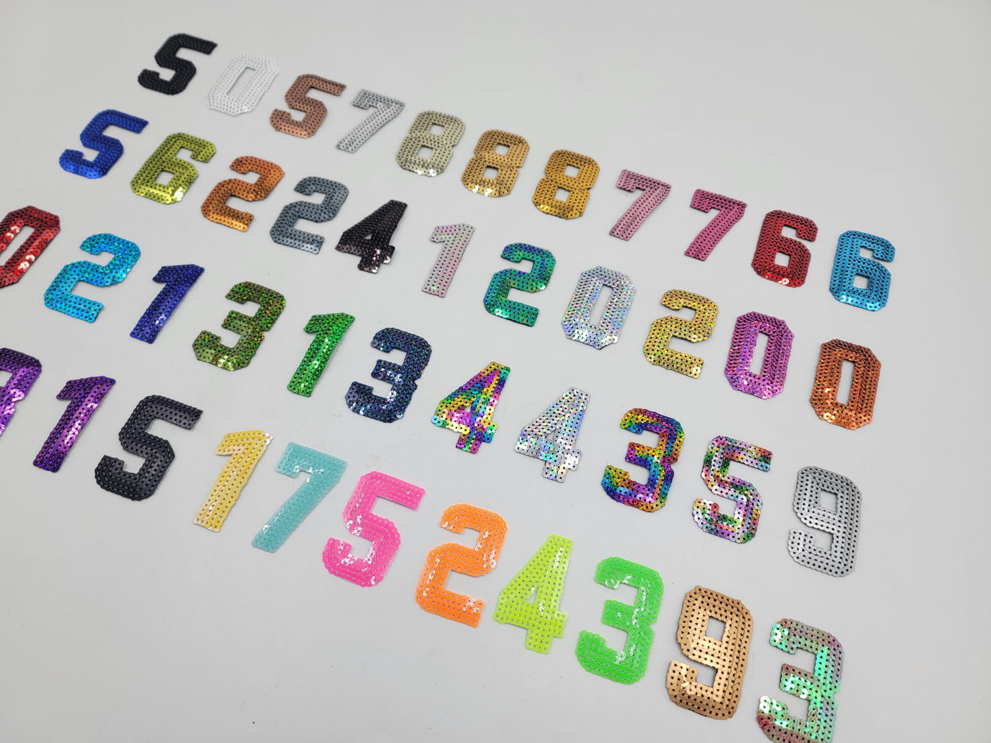 2.5in Sequin Numbers - Ships from USA