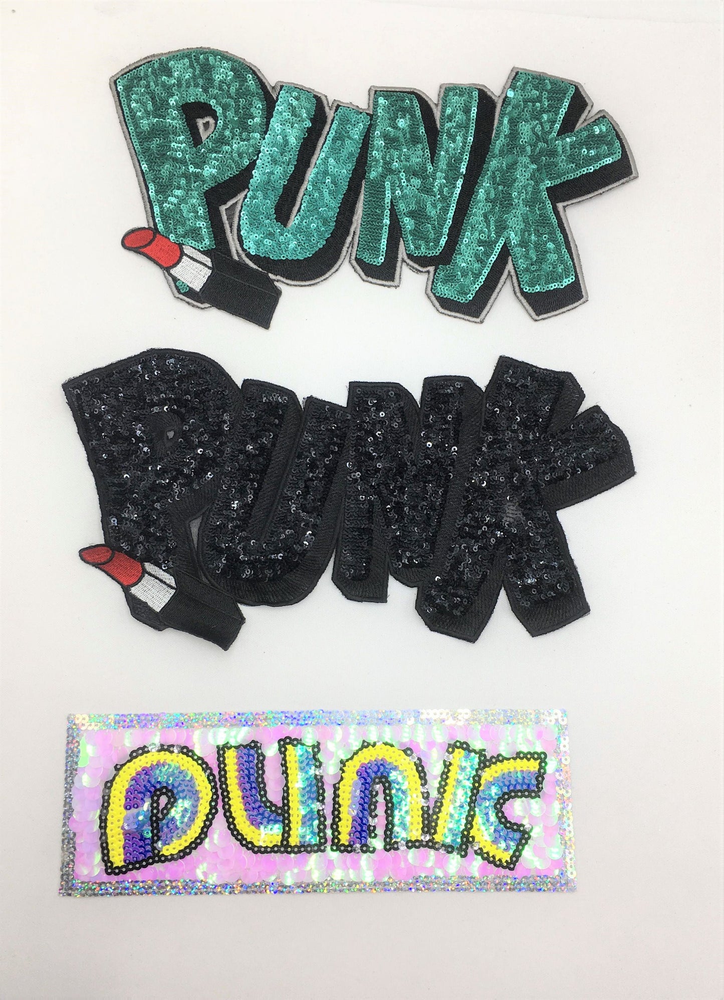 Sequin PUNK Patches - Ships from USA
