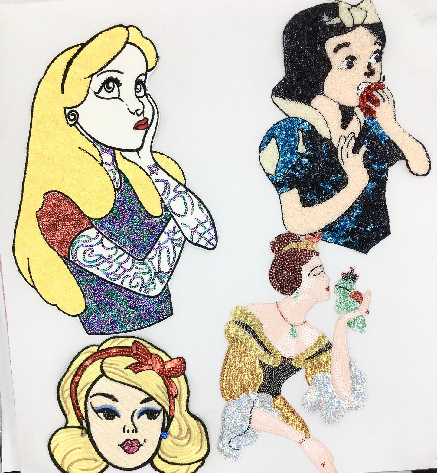 Sequin Fairy Tale Girls Patches - Ships from USA