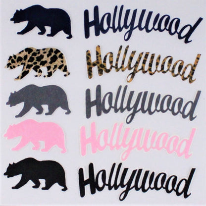 Fuzzy Bear and Hollywood Patches Five Colors Available - Ships from USA