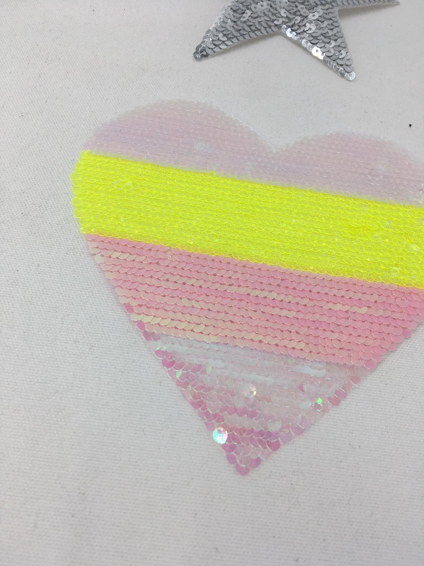 Sequin Sparkly Hearts and Star Patches - Ships from USA