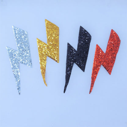 Sequin Lightning Bolt Patches - Ships from USA
