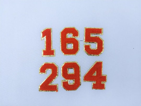 3 Inch Chenille Letter with Gold Glitter Border: Pick Your Letter/ Color