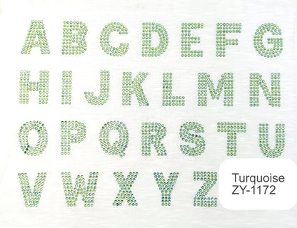 2 Inch Pearl and Rhinestone Letters - Multiple Colors