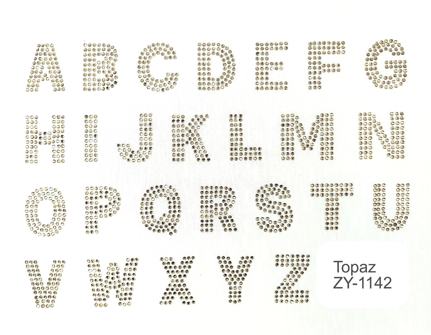2 Inch Pearl and Rhinestone Letters - Multiple Colors