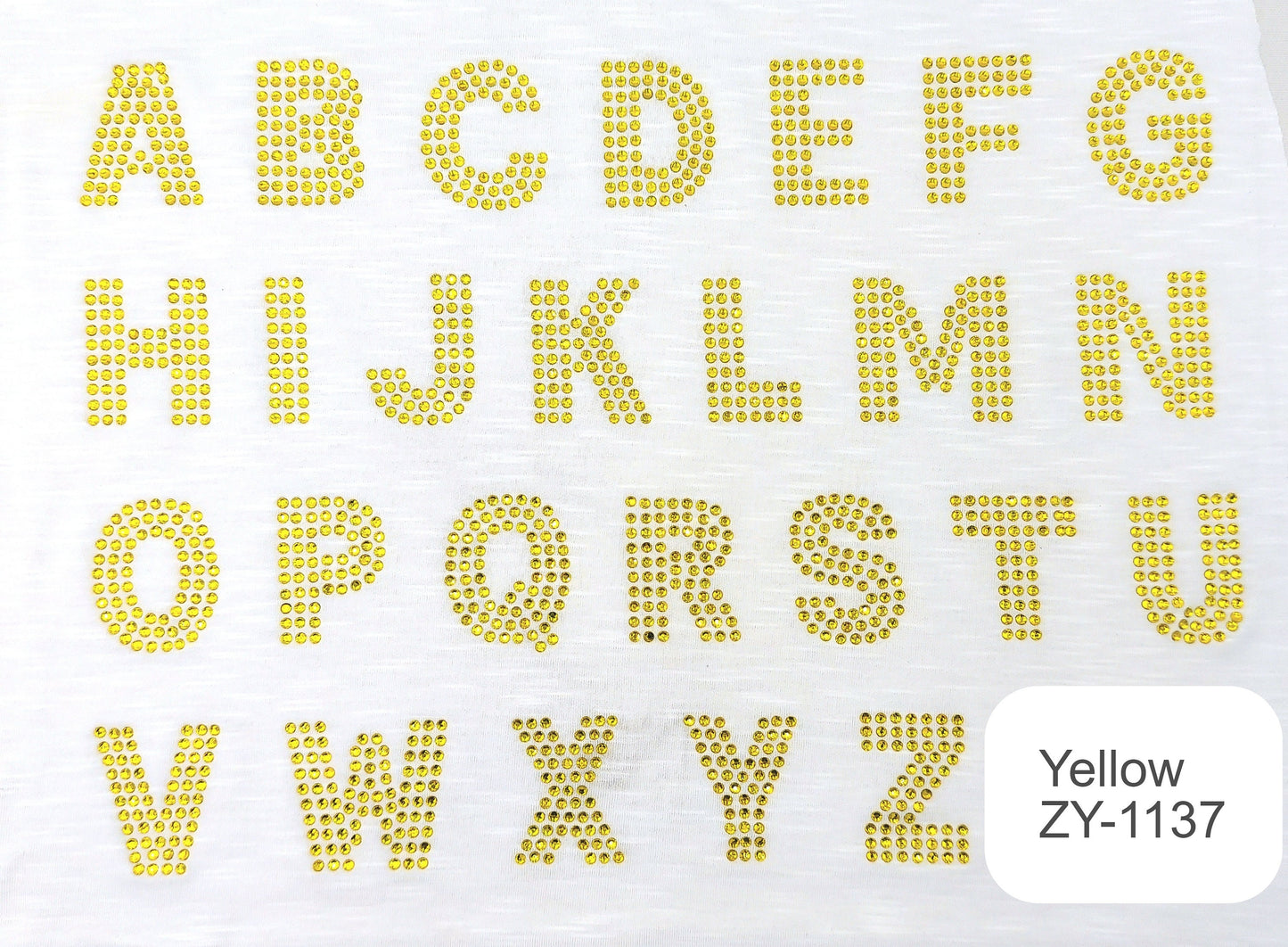 2 Inch Pearl and Rhinestone Letters - Multiple Colors