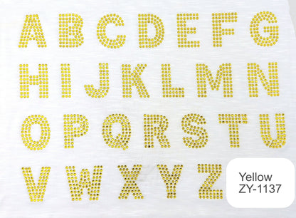 2 Inch Pearl and Rhinestone Letters - Multiple Colors
