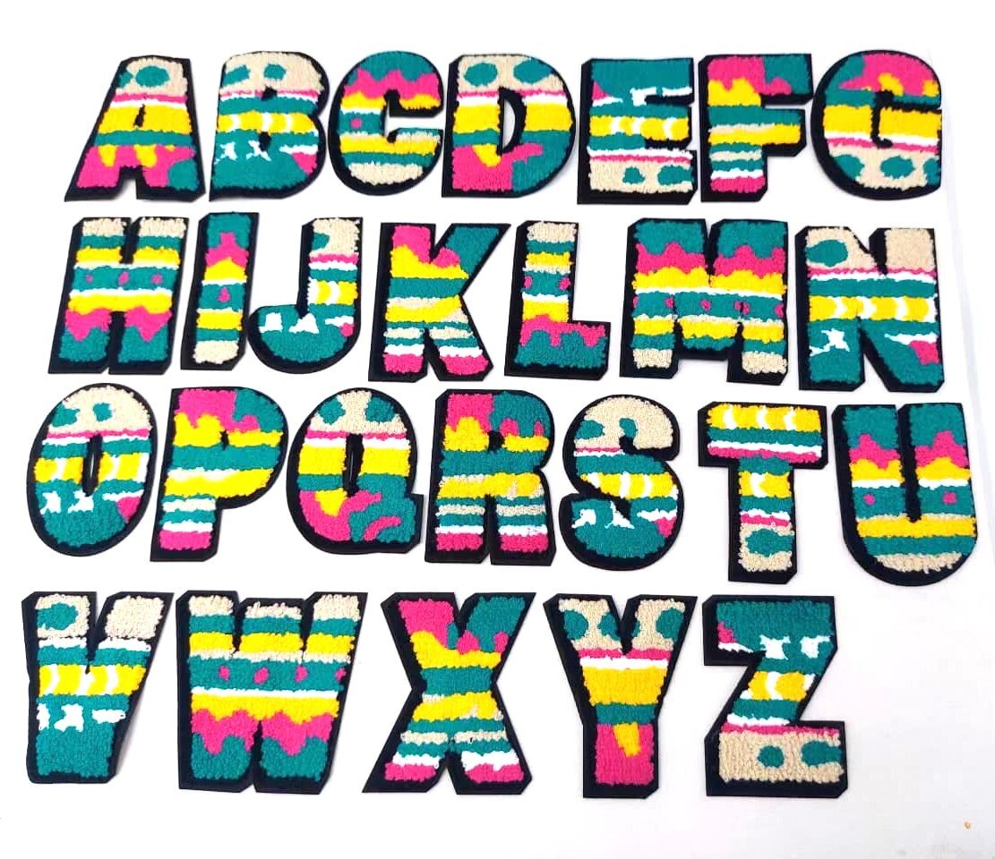 4 1/4 (4.25) Inch Chenille Letters: Pick Your Letter / Color