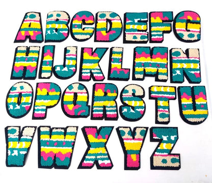 4 1/4 (4.25) Inch Chenille Letters: Pick Your Letter / Color