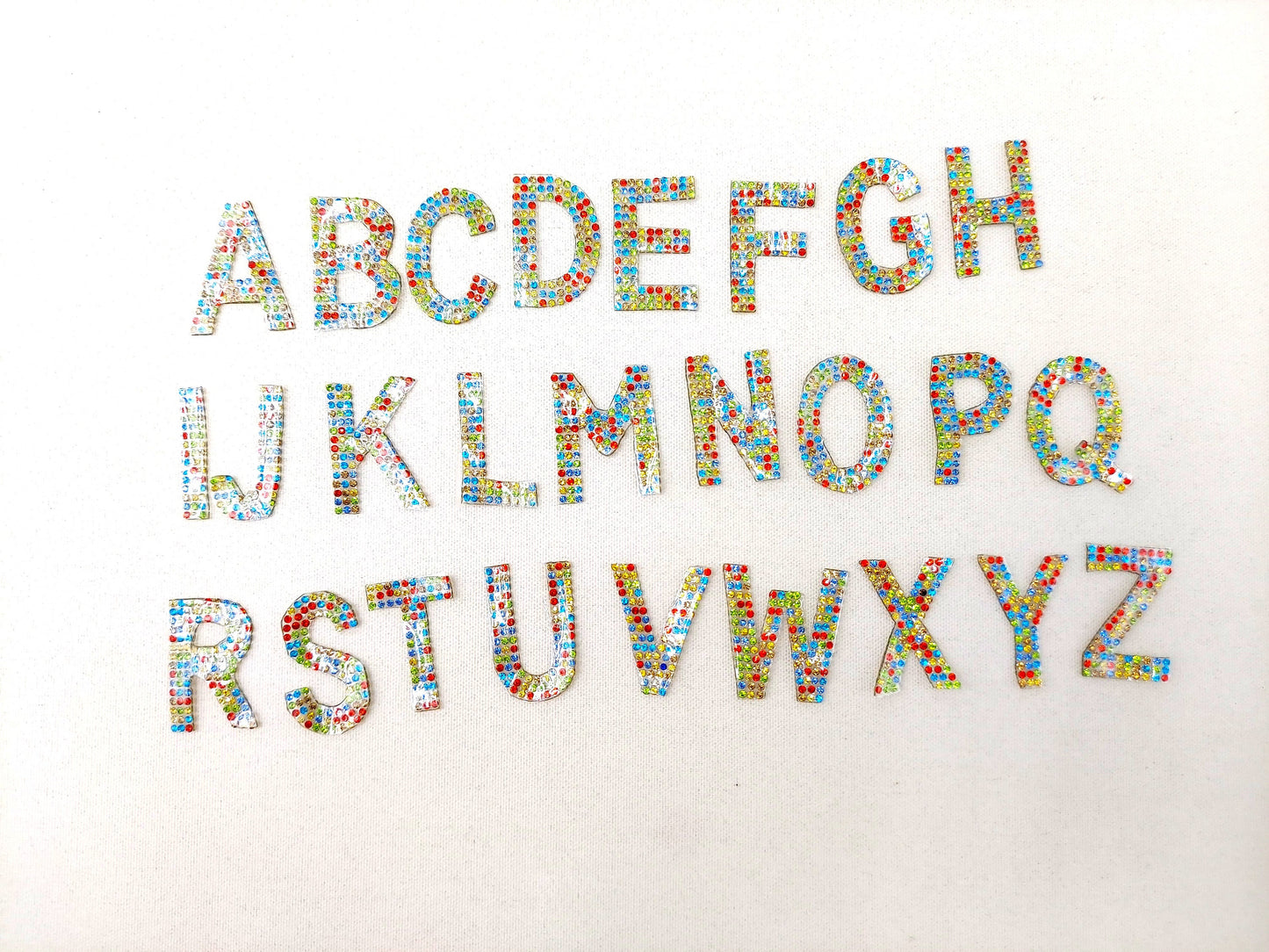 3 Inch Rhinestone Letters - Multiple Colors