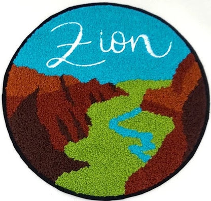 Large Landmark Chenille Souvenir Patch National Parks: Yosemite, Zion, Smoky Mountains, Everglades - 9 inch