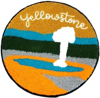 Large Landmark Chenille Souvenir Patch National Parks: Grand Canyon, Yellowstone, Arches, Acadia - 9 in