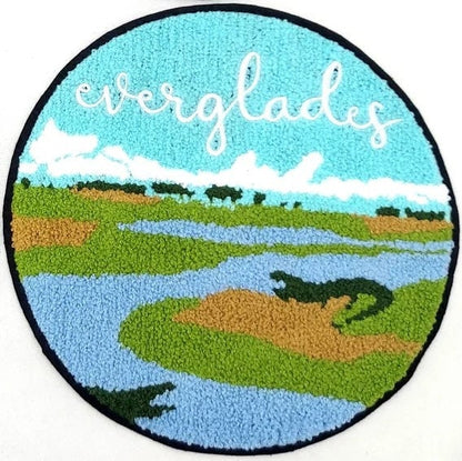 Large Landmark Chenille Souvenir Patch National Parks: Yosemite, Zion, Smoky Mountains, Everglades - 9 inch