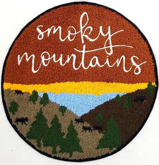 Large Landmark Chenille Souvenir Patch National Parks: Yosemite, Zion, Smoky Mountains, Everglades - 9 inch