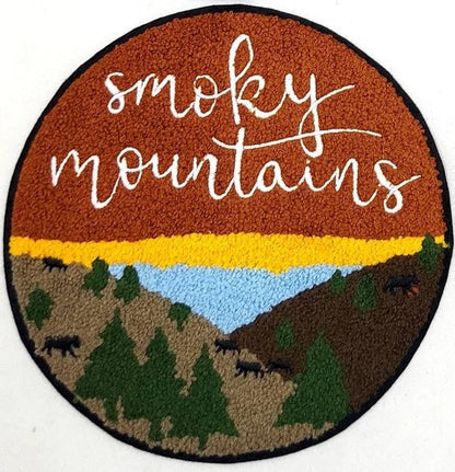 Large Landmark Chenille Souvenir Patch National Parks: Yosemite, Zion, Smoky Mountains, Everglades - 9 inch