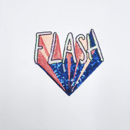 Sequin YEAH Wakeup Fuzzy M and Flash Patches - Ships from USA