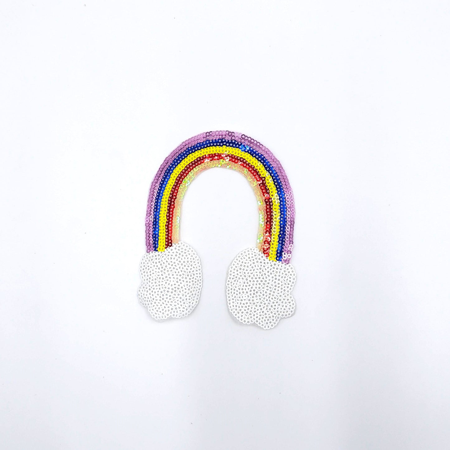 Sequin Rainbow Diamond Loved Different Types of Rainbows with Clouds Flower - Ships from USA