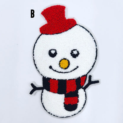 Chenille and Sequin Christmas Tree, Snowman, Christmas Gift Boxes - Ships from USA