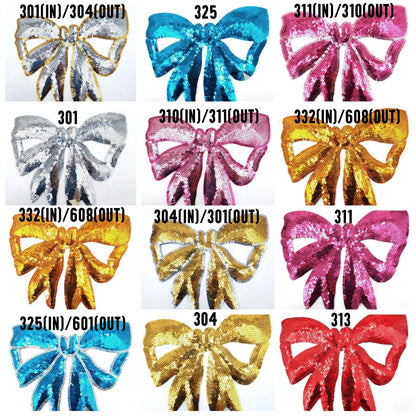 Sequin Big Bow Patches - Ships from USA