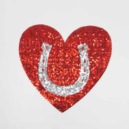 Sequin LOVE American Cowbow Patches - Ships from USA