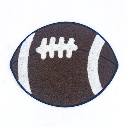 Sequin and Chenille Football and Helmet Patches - Ships from USA