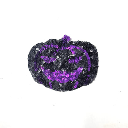 Sequin Halloween Pumpkin Ghost Bats Spider and Webs Patches - Ships from USA