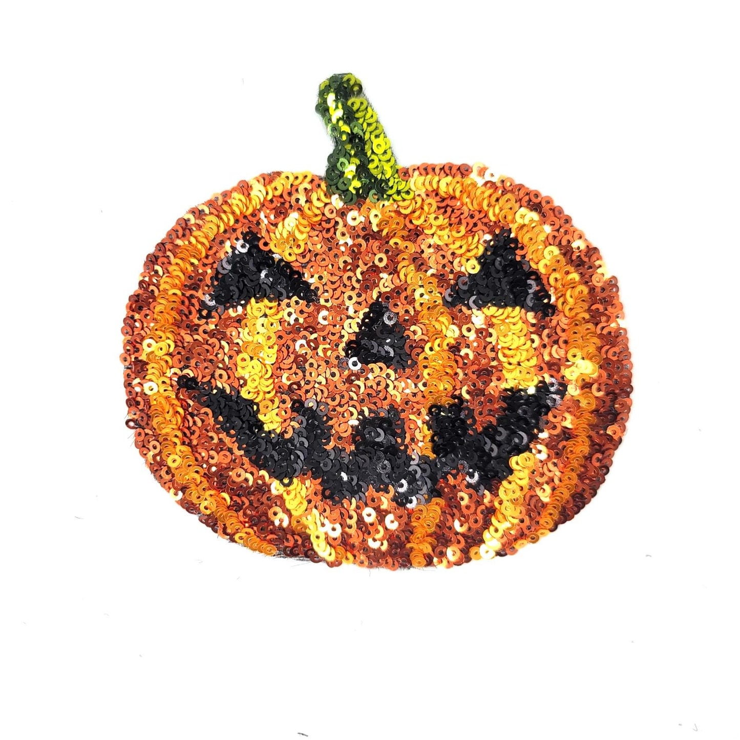Sequin Halloween Pumpkin Ghost Bats Spider and Webs Patches - Ships from USA