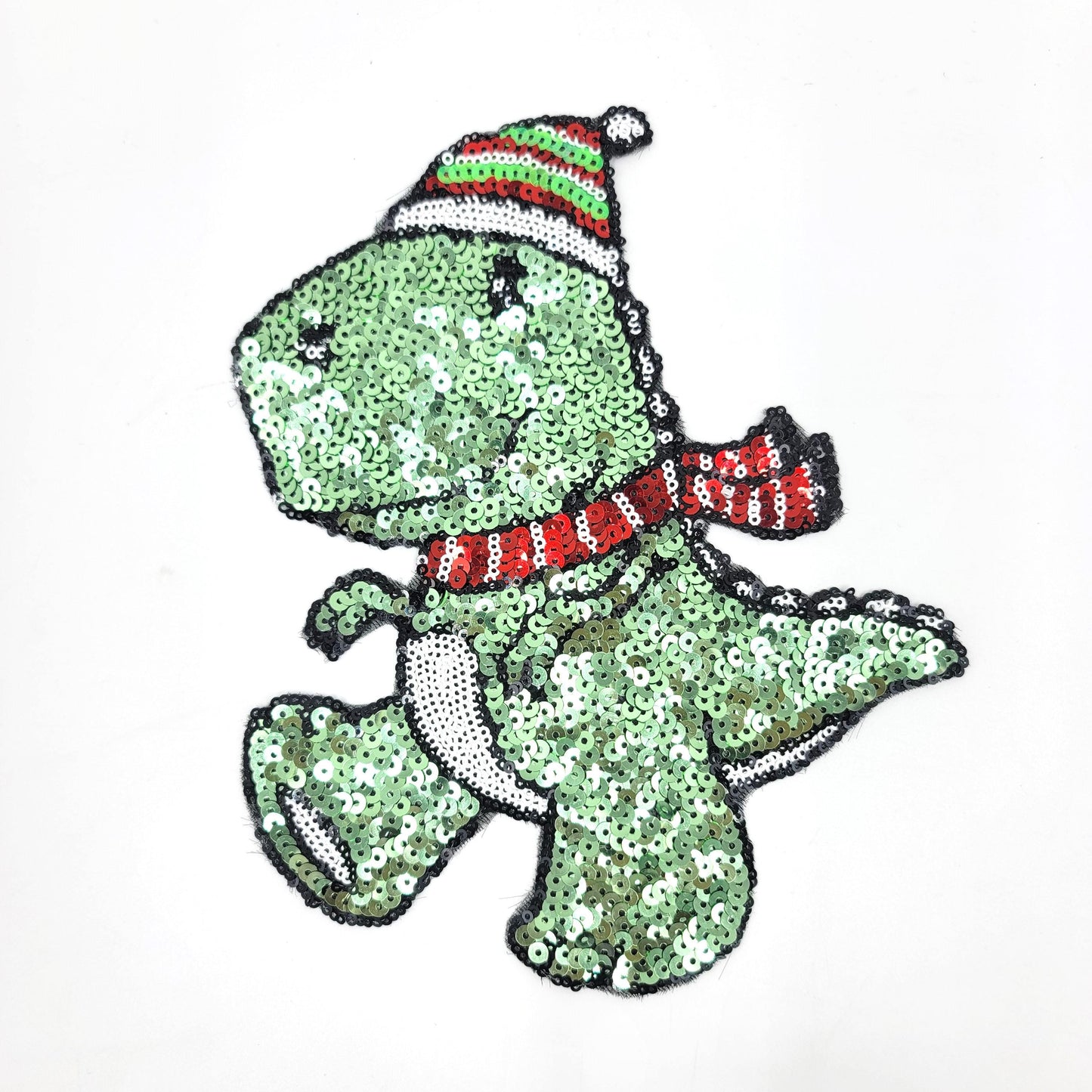 Sequin Red Bow Christmas Winter Dinosaur Moons Cactus Skeleton Butterfly Striped Mighty Patches - Ships from USA