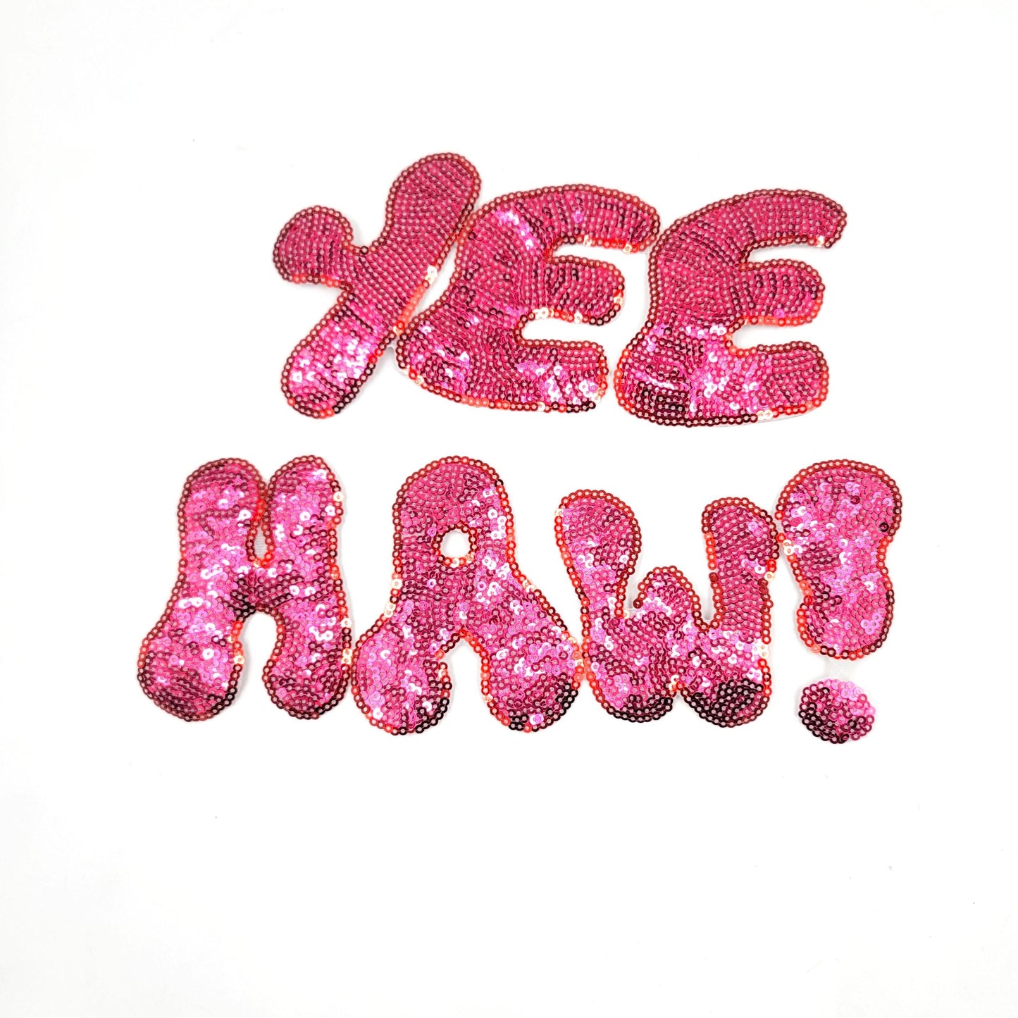 Sequin Cowboy Yee Haw Country Patches - Ships from USA