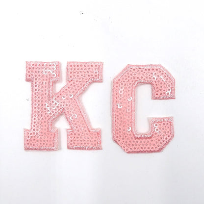 2in Small Sequin Letter "KC" - Ship from USA