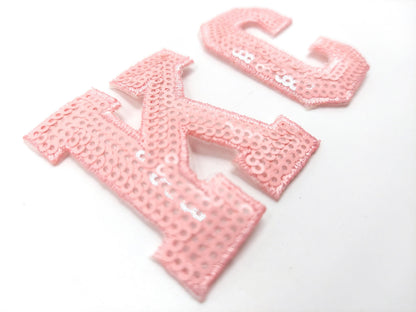 2in Small Sequin Letter "KC" - Ship from USA