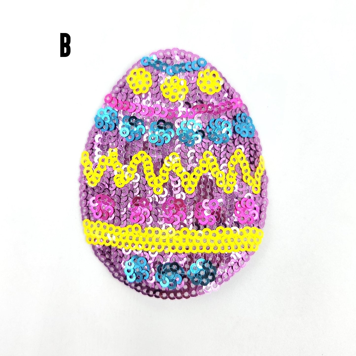 Sequin Colorful Easter Egg Patches - Ships from USA