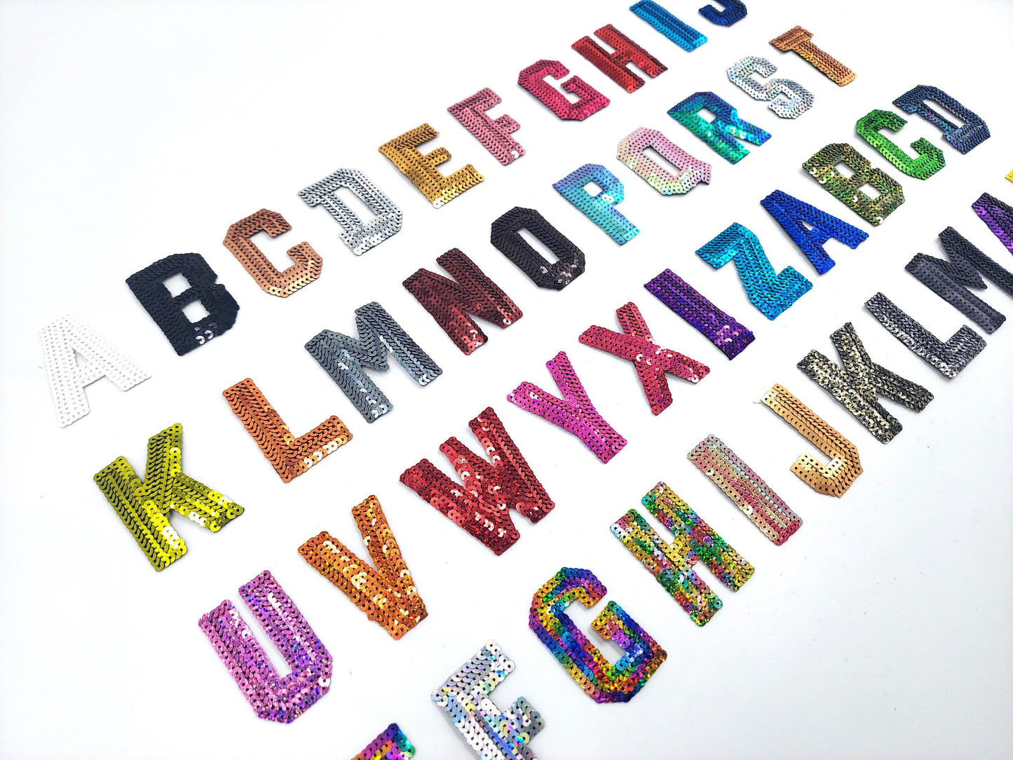 WHITE NOW AVAILABLE 2.5" Sequin Letters (Color Options)