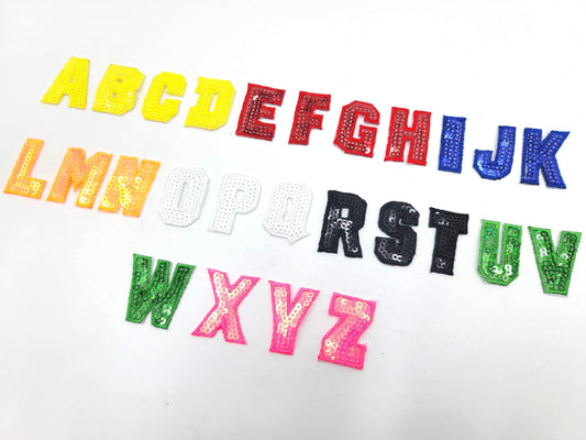 1 1/4" Small Sequin Letters: 8 Colors To Choose From