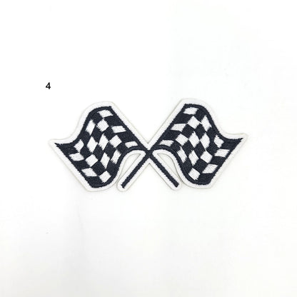 Small Embroidery Race Car Logos Patches - Ships from USA
