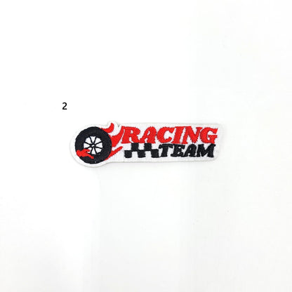 Small Embroidery Race Car Logos Patches - Ships from USA
