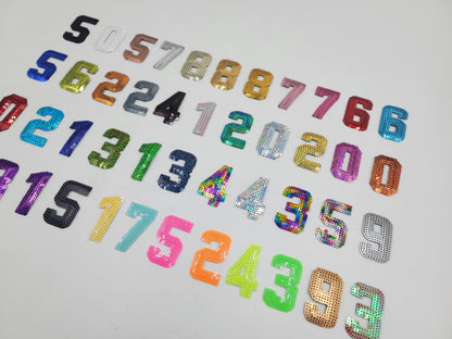 2.5in Sequin Numbers - Ships from USA