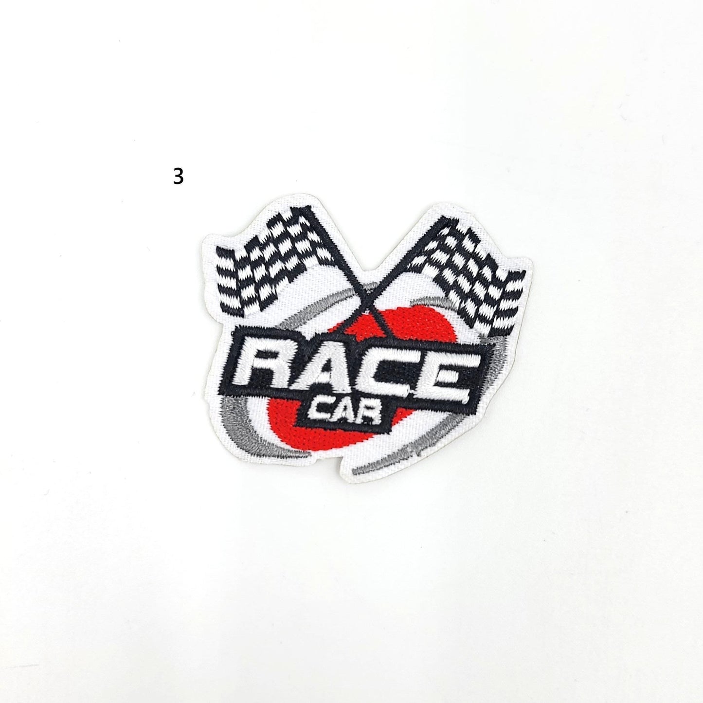 Small Embroidery Race Car Logos Patches - Ships from USA