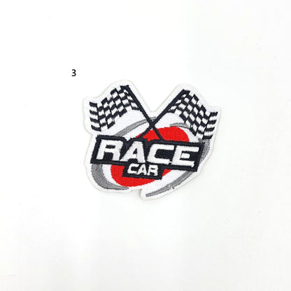 Small Embroidery Race Car Logos Patches - Ships from USA