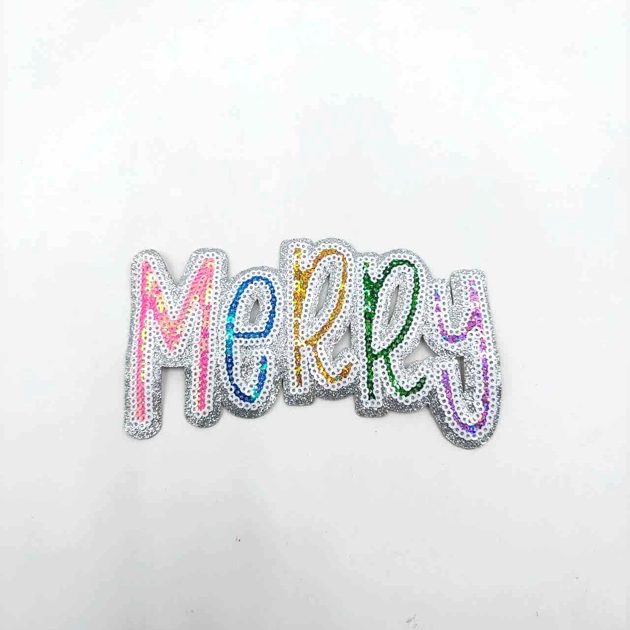 Colorful Silver Outline MERRY - Ships from USA